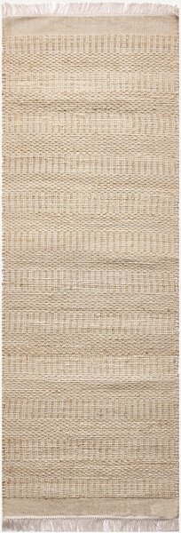 Diamond Carpets India, Ručně vázaný kusový koberec Clover J 22 Natural, 120x170, béžová, chodba / předsíň