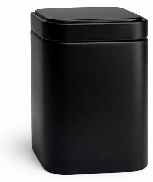Čajová dóza Noir – černá dóza s dvojitým víkem
