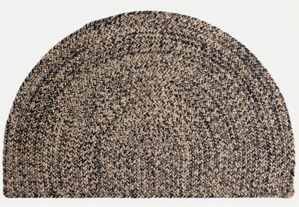 Diamond Carpets India, Ručně vázaná rohožka Eclipse J 53 Natural, 50x80, béžová, chodba / předsíň