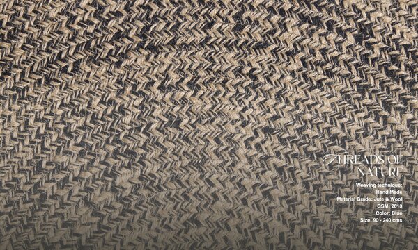 Diamond Carpets India, Ručně vázaná rohožka Eclipse J 53 Natural, 50x80, béžová, chodba / předsíň