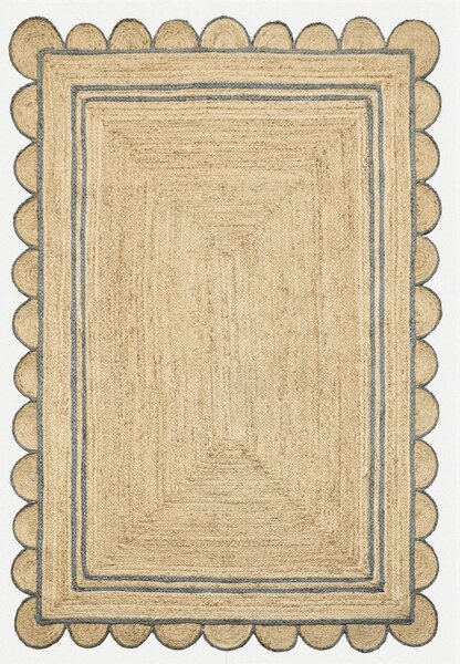 Diamond Carpets India, Ručně vázaný kusový koberec JREJ 36 Natural, 120x170, béžová, chodba / předsíň
