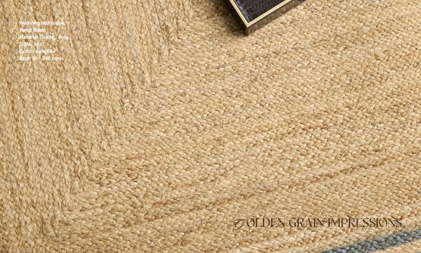 Diamond Carpets India, Ručně vázaný kusový koberec JREJ 36 Natural, 120x170, béžová, chodba / předsíň