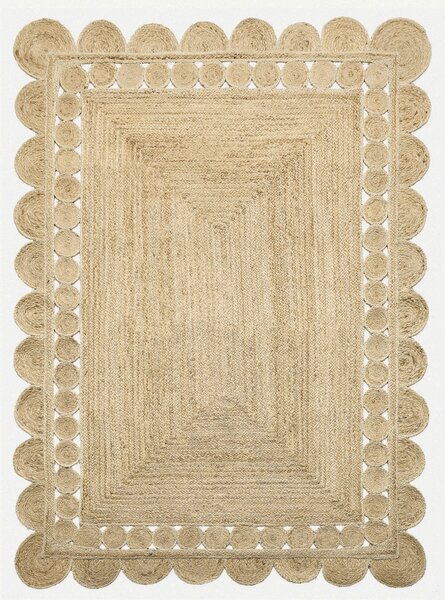 Diamond Carpets India, Ručně vázaný kusový koberec Juno J-38 Natural, 120x170, béžová, chodba / předsíň