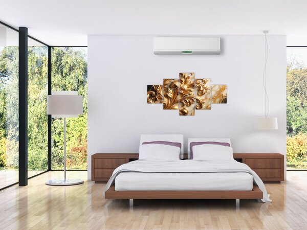 Obraz - Mramor se zlatem (125x70 cm)