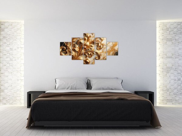 Obraz - Mramor se zlatem (125x70 cm)