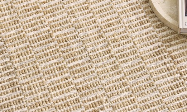 Diamond Carpets India, Ručně vázaný kusový koberec Tove J-10 Natural, 120x170, béžová, chodba / předsíň