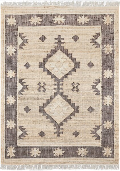 Diamond Carpets India, Ručně vázaný kusový koberec Serenade 2339 Natural, 120x170, béžová, chodba / předsíň