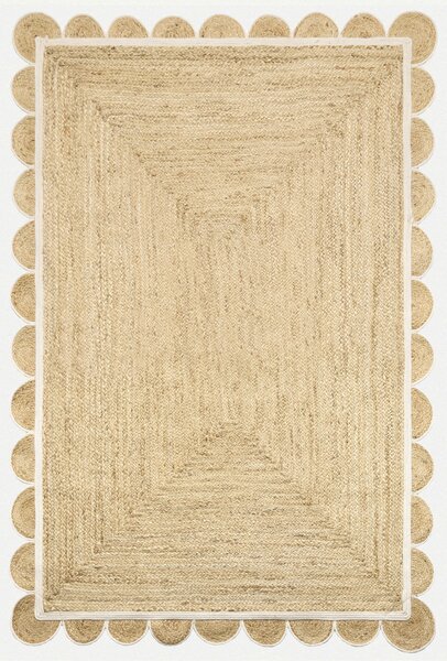 Diamond Carpets India, Ručně vázaný kusový koberec Solin J 40 Natural, 120x170, béžová, chodba / předsíň