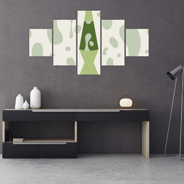 Obraz - Hippies, lávová lampa (125x70 cm)