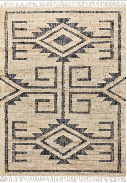 Diamond Carpets India, Ručně vázaný kusový koberec Trellis 2338 Natural, 120x170, béžová, chodba / předsíň