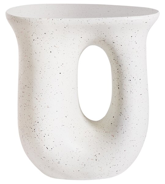 Odkládací stolek IDRO 42 cm 28 cm Terrazzo efekt Bílé terrazzo
