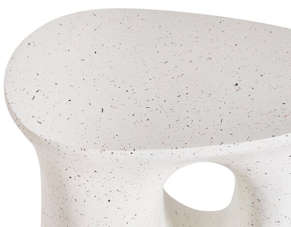 Odkládací stolek IDRO 42 cm 28 cm Terrazzo efekt Bílé terrazzo