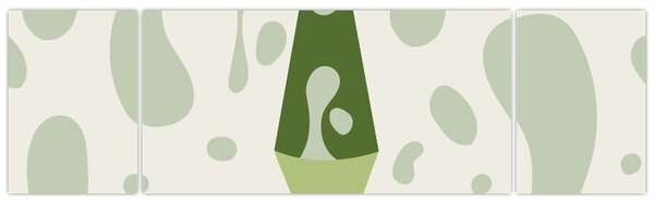 Obraz - Hippies, lávová lampa (170x50 cm)