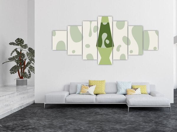 Obraz - Hippies, lávová lampa (210x100 cm)