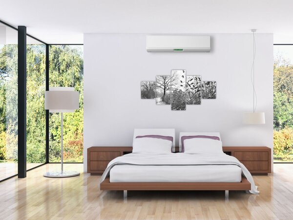 Obraz - Pole v zimě (125x70 cm)