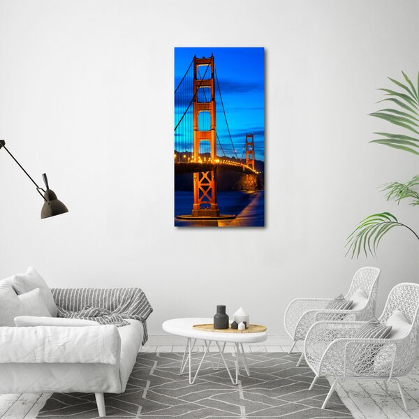 Vertikální Foto obraz na plátně Most San Francisco ocv-67938489