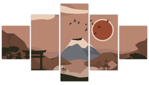 Obraz - Japonsko N⁰1 (125x70 cm)