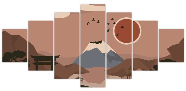Obraz - Japonsko N⁰1 (210x100 cm)
