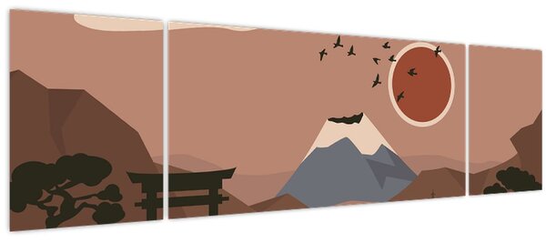 Obraz - Japonsko N⁰1 (170x50 cm)