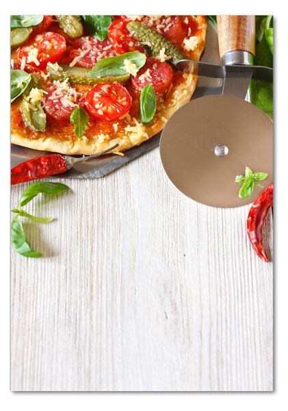 Vertikální Fotoobraz skleněný na stěnu do obýváku Pizza osv-68071696
