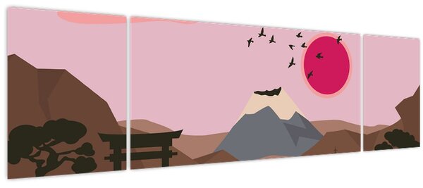 Obraz - Japonsko N⁰2 (170x50 cm)