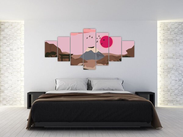 Obraz - Japonsko N⁰2 (210x100 cm)