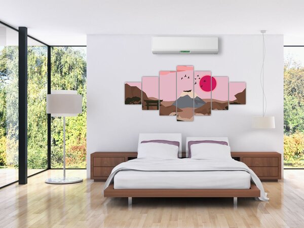 Obraz - Japonsko N⁰2 (210x100 cm)