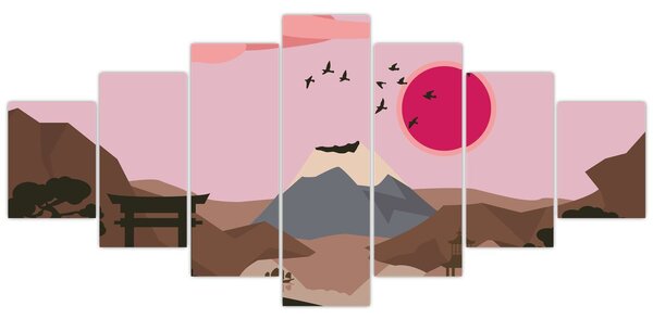 Obraz - Japonsko N⁰2 (210x100 cm)