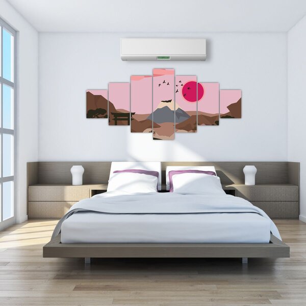 Obraz - Japonsko N⁰2 (210x100 cm)