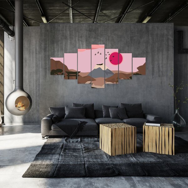 Obraz - Japonsko N⁰2 (210x100 cm)