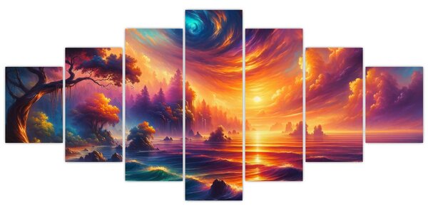 Obraz - Magický svět (210x100 cm)