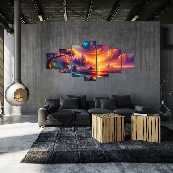 Obraz - Magický svět (210x100 cm)