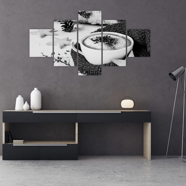 Obraz - Zimní cappuccino (125x70 cm)