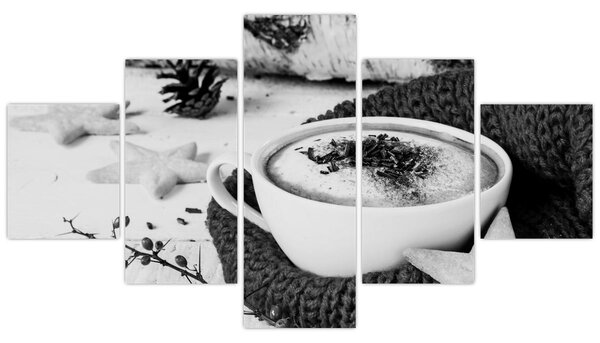 Obraz - Zimní cappuccino (125x70 cm)