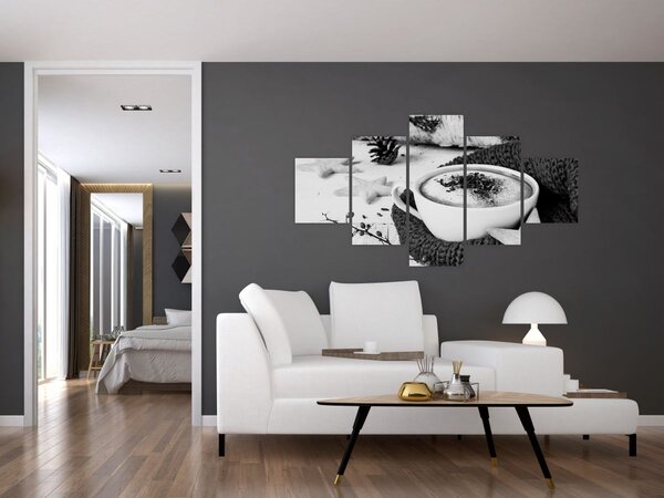 Obraz - Zimní cappuccino (125x70 cm)