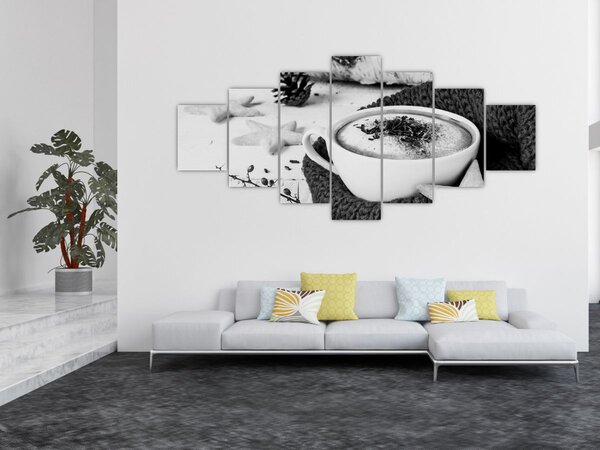 Obraz - Zimní cappuccino (210x100 cm)
