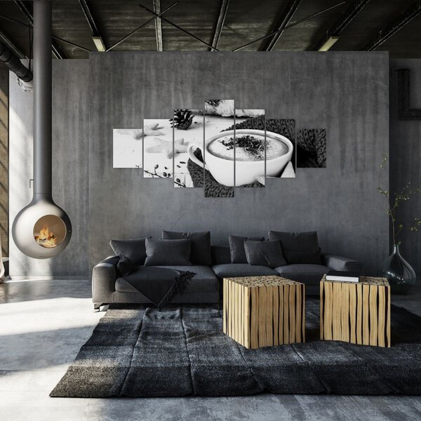 Obraz - Zimní cappuccino (210x100 cm)