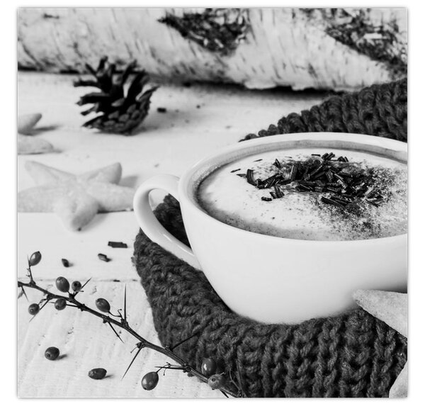 Obraz - Zimní cappuccino (30x30 cm)