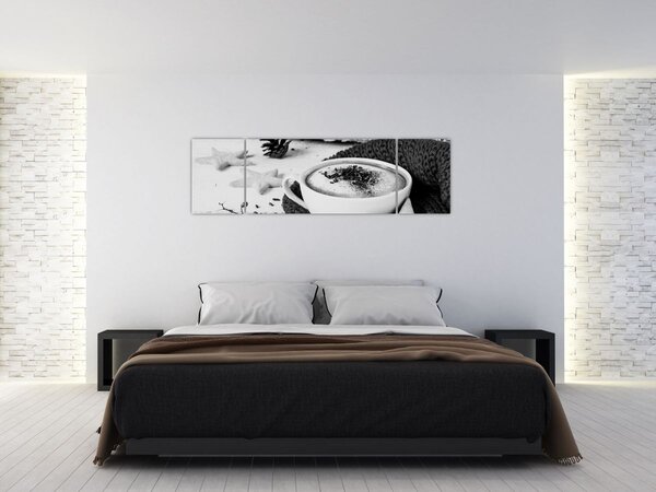 Obraz - Zimní cappuccino (170x50 cm)