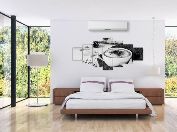 Obraz - Zimní cappuccino (210x100 cm)