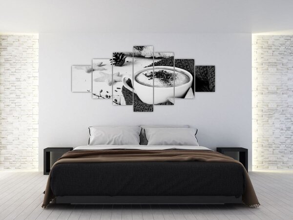 Obraz - Zimní cappuccino (210x100 cm)