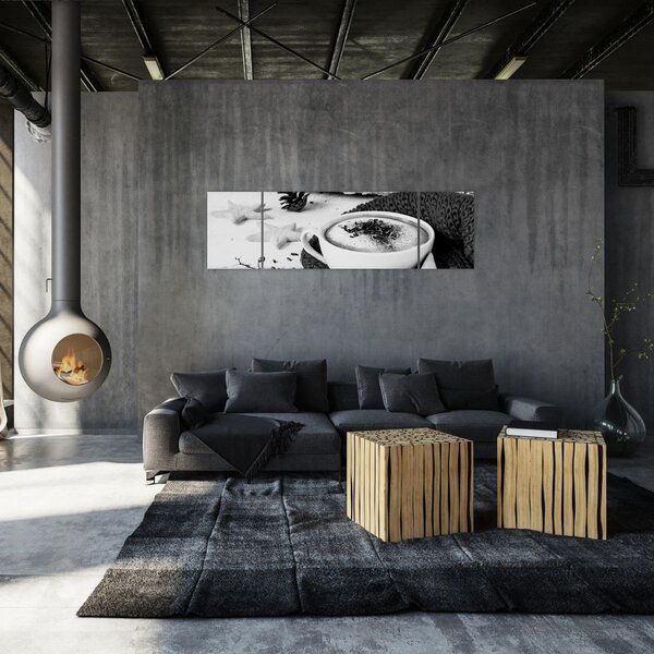 Obraz - Zimní cappuccino (170x50 cm)