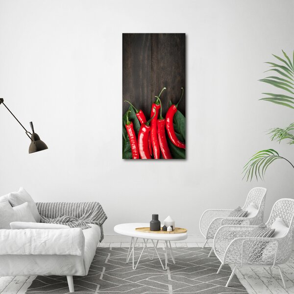 Vertikální Foto obraz na plátně Chilli papričky ocv-68584062