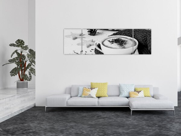 Obraz - Zimní cappuccino (170x50 cm)