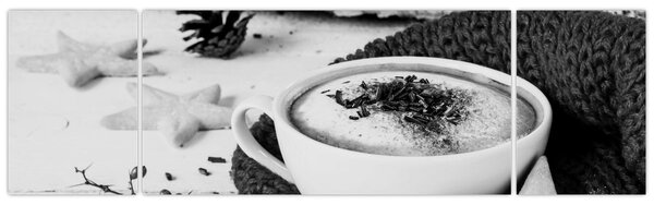 Obraz - Zimní cappuccino (170x50 cm)