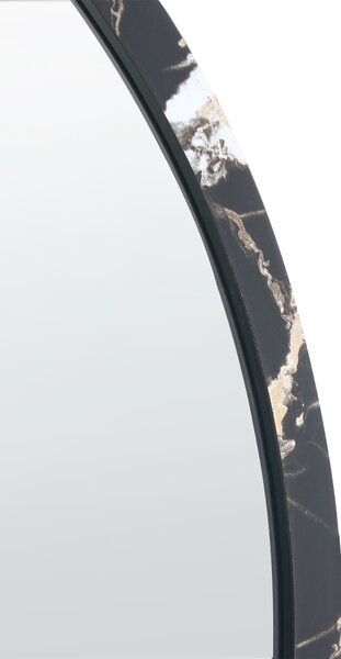 Zrcadlo MARTEL 69 cm 69 cm Černá