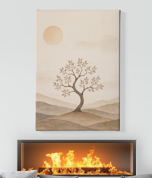 Obraz na plátně - Strom života Duše krajiny FeelHappy.cz Velikost obrazu (šířka x výška): 30 x 40 cm