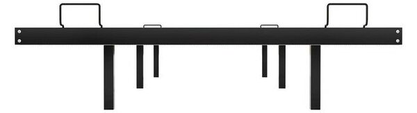 Designová postel 90x200 černá s LED podsvícením