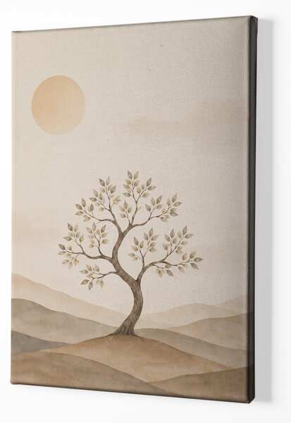 Obraz na plátně - Strom života Duše krajiny FeelHappy.cz Velikost obrazu (šířka x výška): 30 x 40 cm