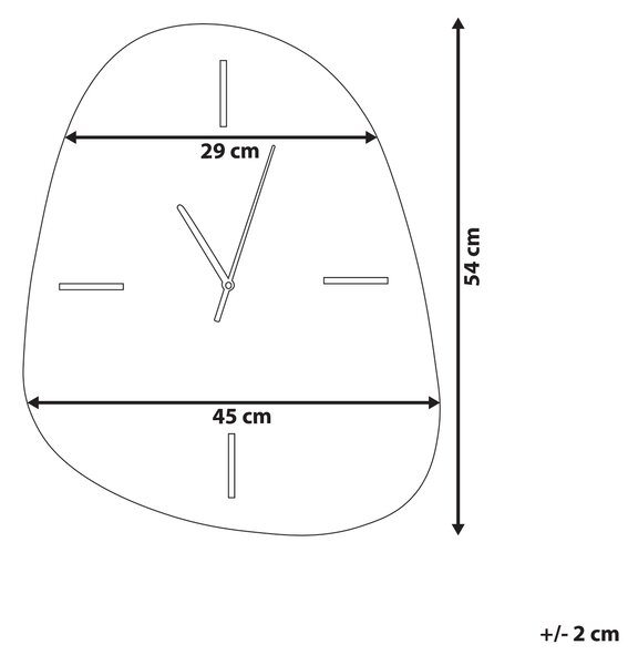 Nástěnné hodiny ALMANSA 45 cm Stříbrná